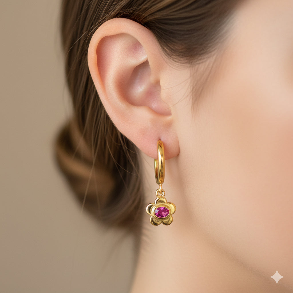 Retro Flower Earrings