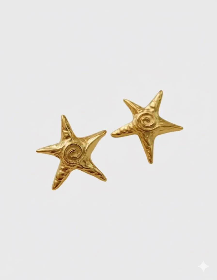 Beach Style Starfish Earrings