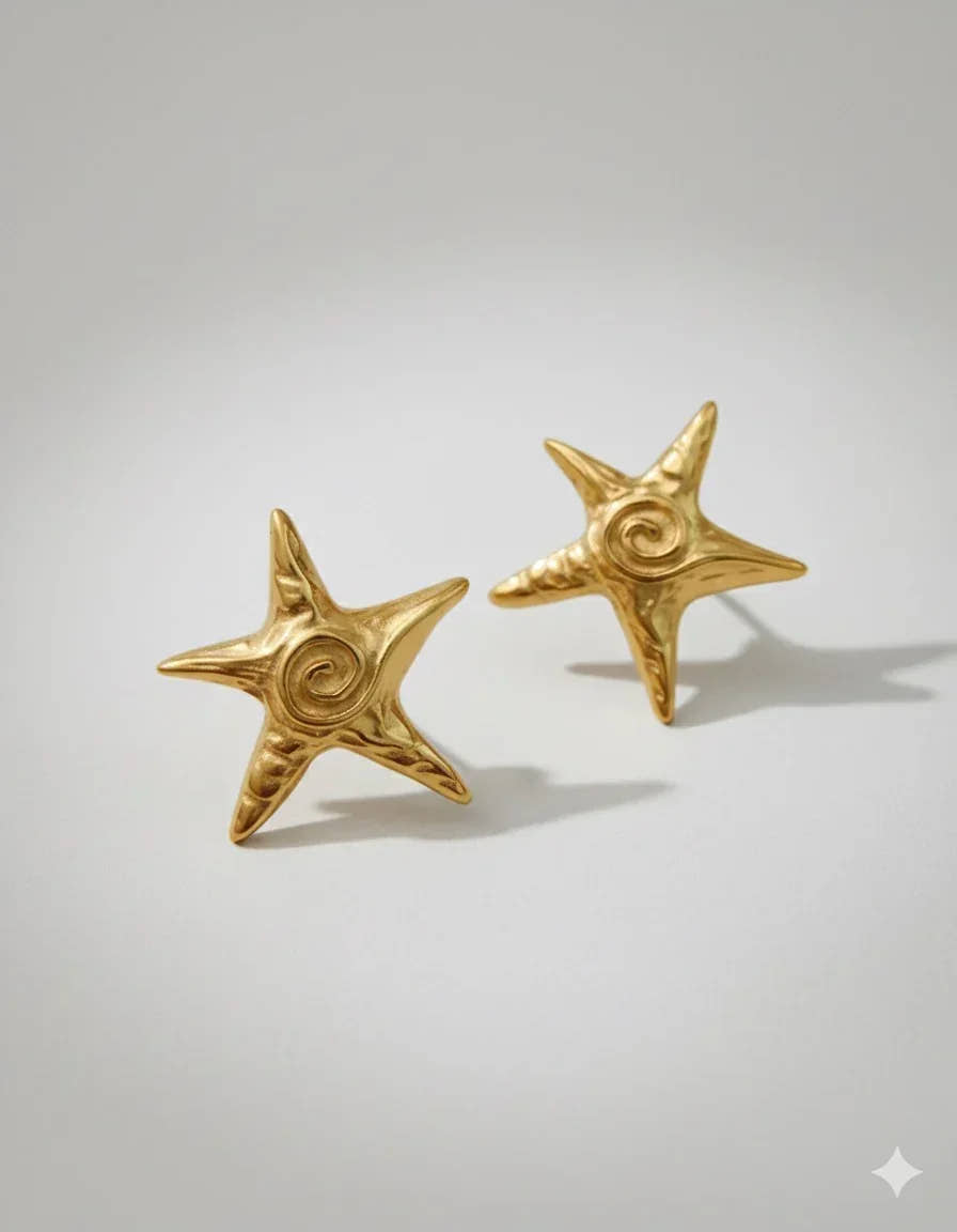 Beach Style Starfish Earrings