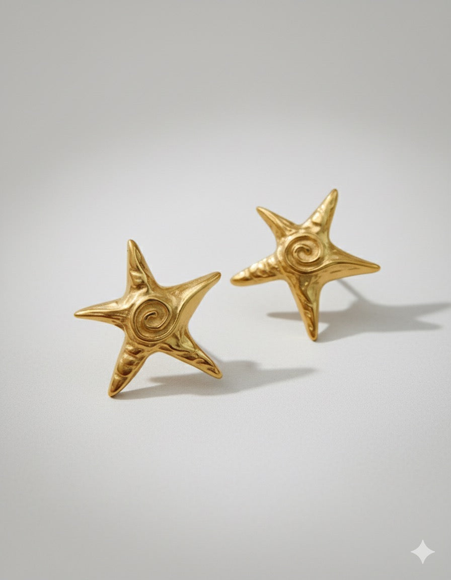 Beach Style Starfish Earrings