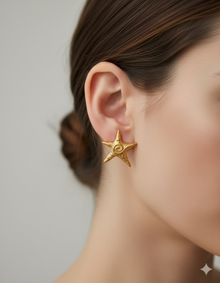 Beach Style Starfish Earrings