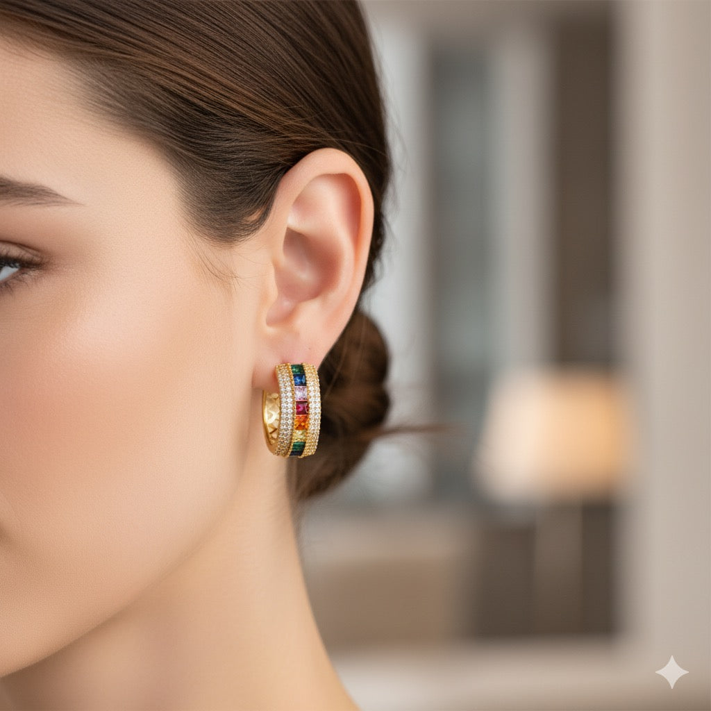 Vintage Style Hoop Earrings