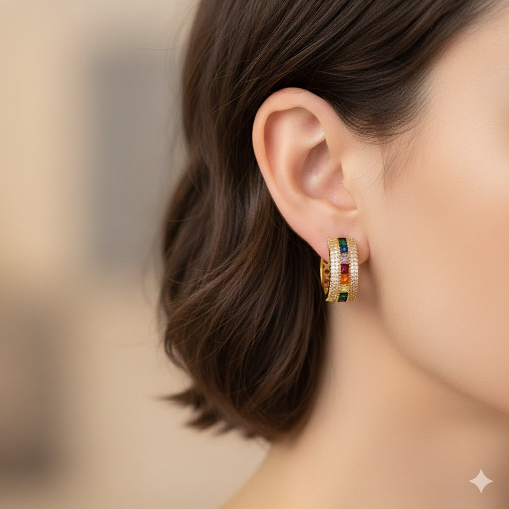 Vintage Style Hoop Earrings