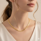 Leaf Shape Round Necklace