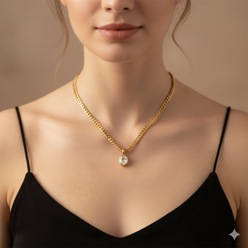 Luxe Essence Combo Necklace Earring Set