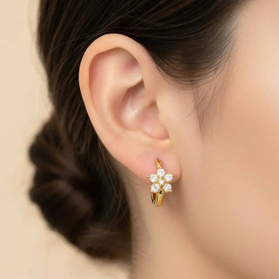 Floral Combo Necklace and Earrings Set