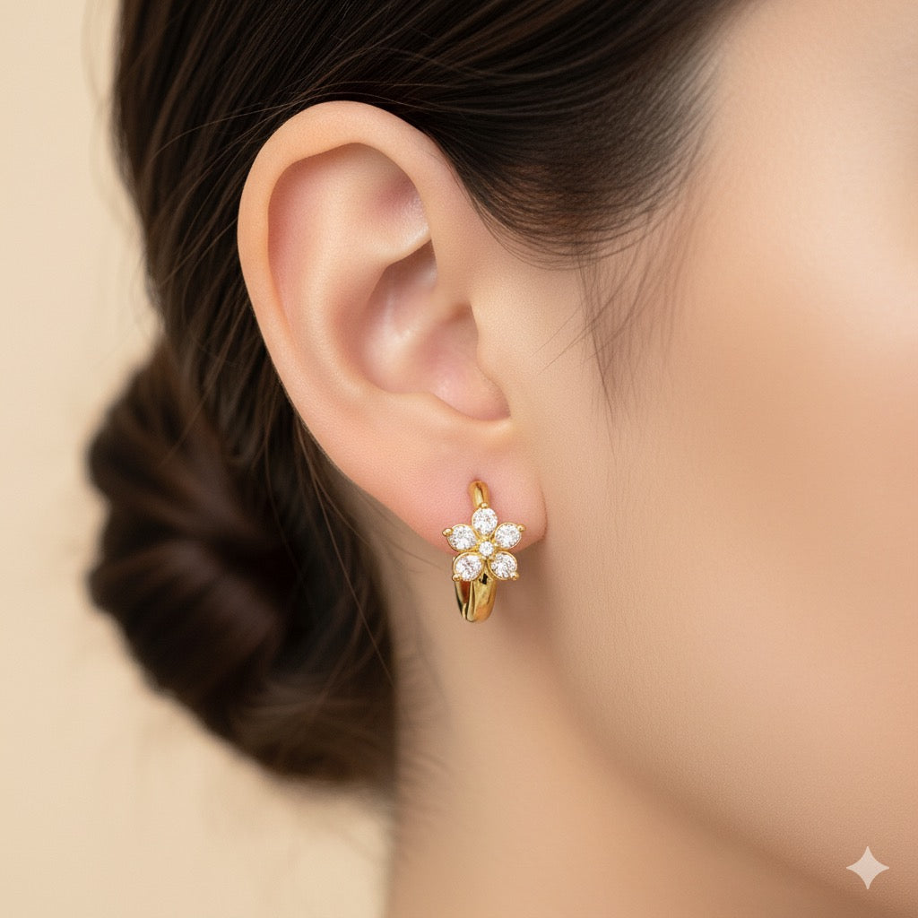 Floral Combo Necklace and Earrings Set