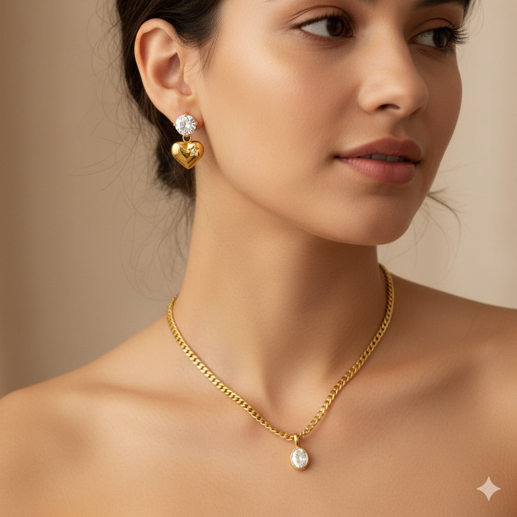 Modern Oval Chain Necklace