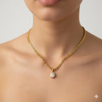 Modern Oval Chain Necklace