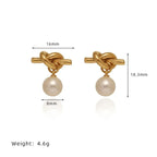 Pearl Necklace Earring Combo Set