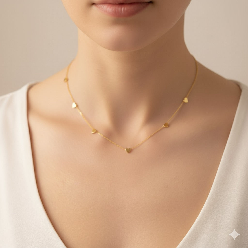 Everyday Grace Heart Shape Necklace Earring Set