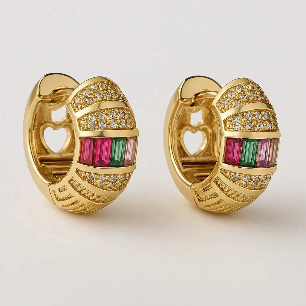 Colorful Necklace Earring Combo Set