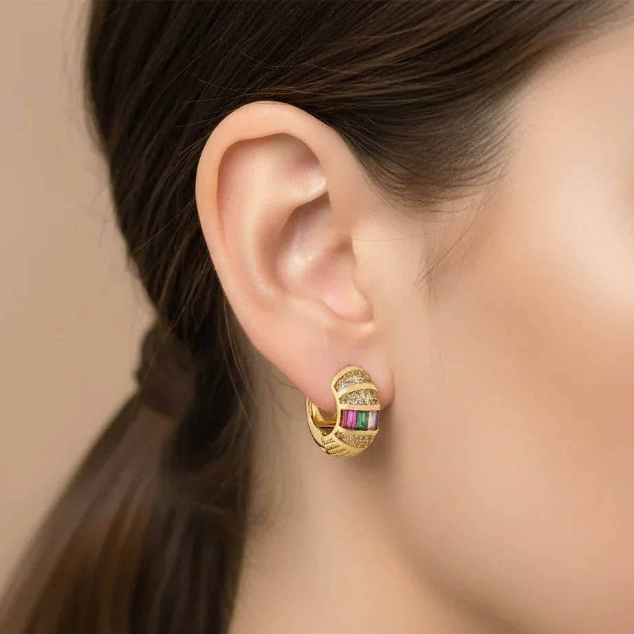 Colorful Necklace Earring Combo Set