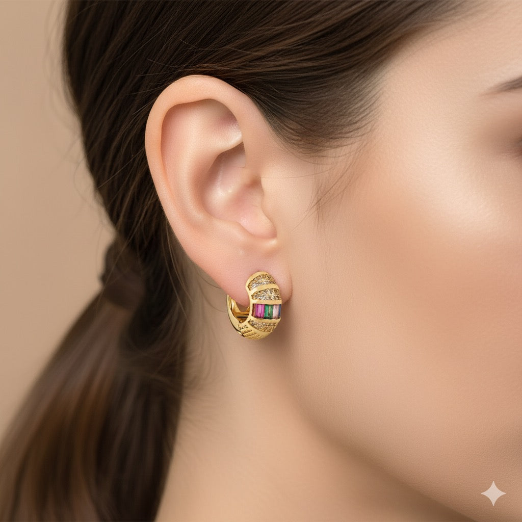 Colorful Necklace Earring Combo Set