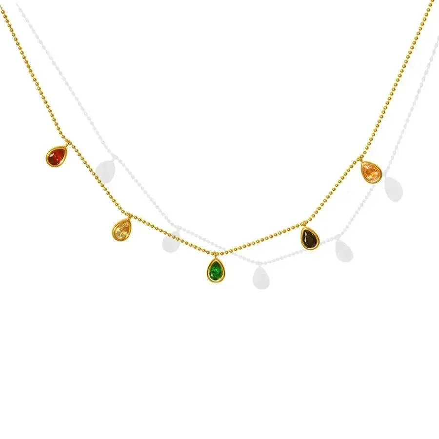 Colorful Necklace Earring Combo Set