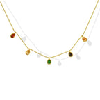 Colorful Necklace Earring Combo Set