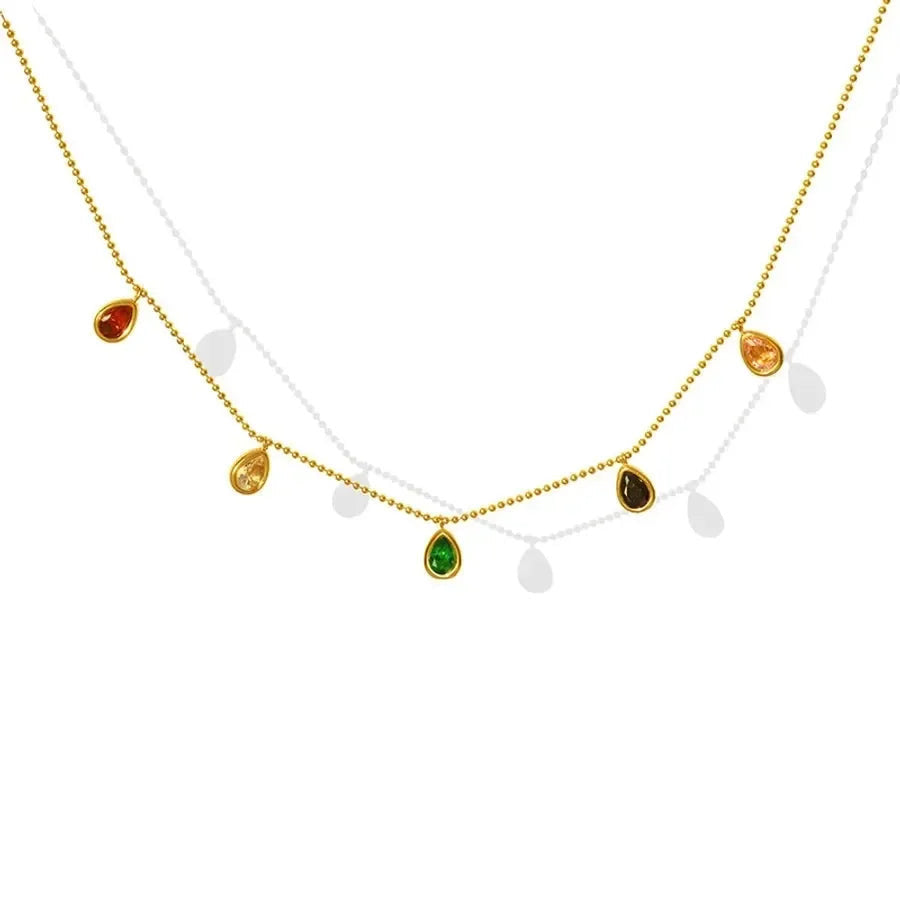 Colorful Necklace Earring Combo Set