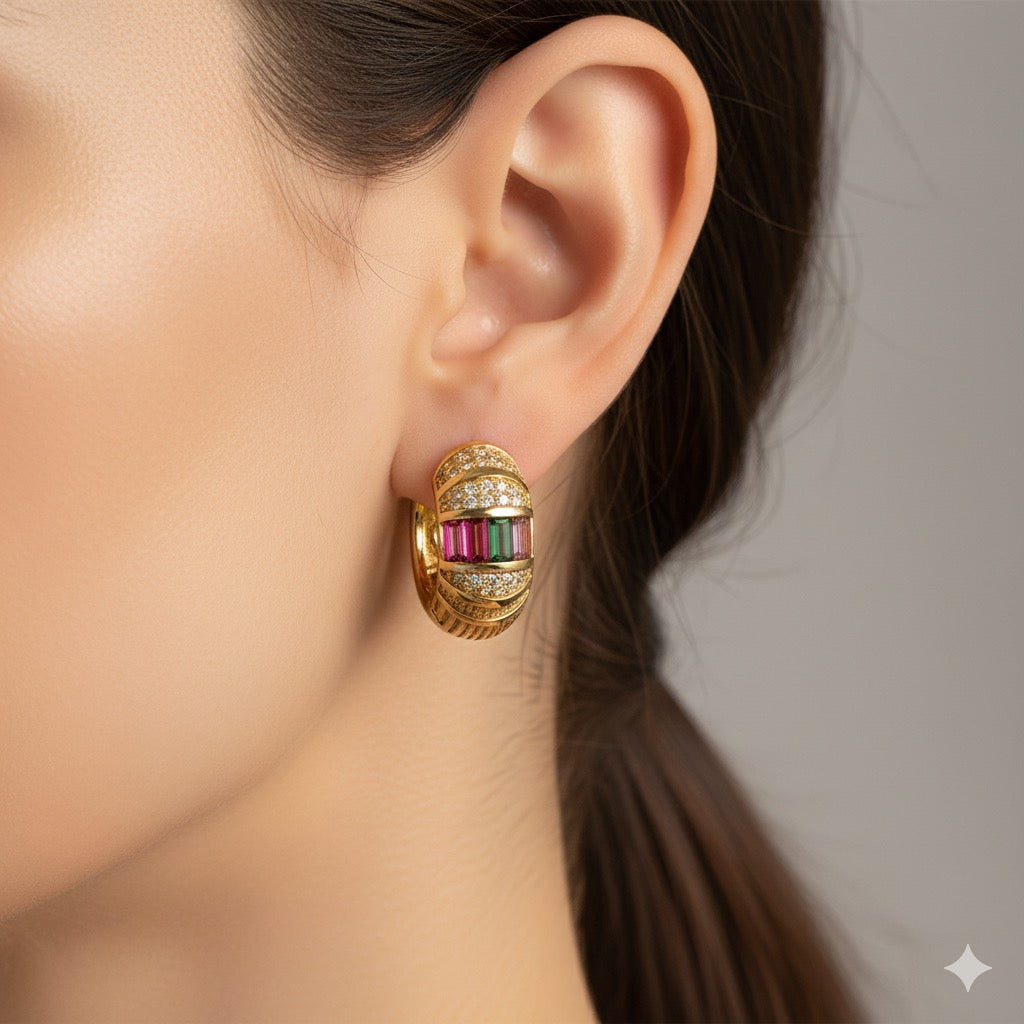 Colorful Necklace Earring Combo Set