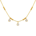 Diamond Luxe Necklace Earring Combo Set