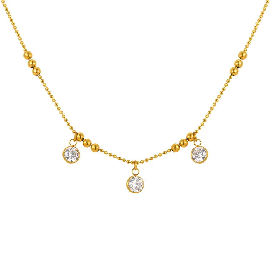 Diamond Luxe Necklace Earring Combo Set