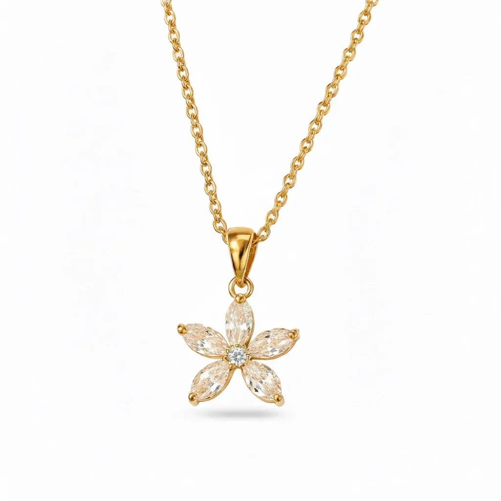 Floral Diamond Necklace