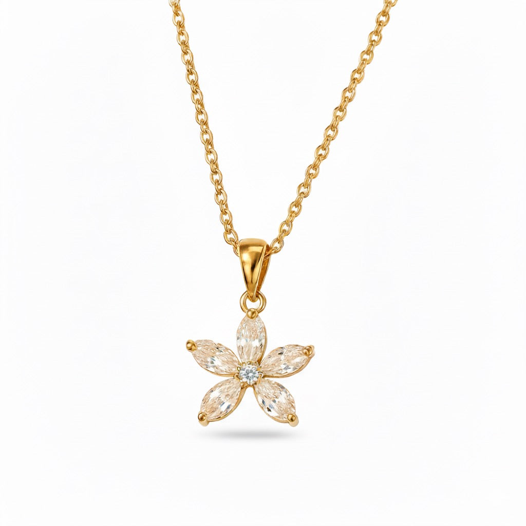 Floral Diamond Necklace