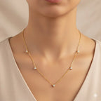 Luxe 5 Diamond Necklace
