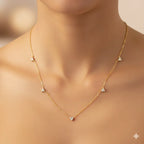 Luxe 5 Diamond Necklace