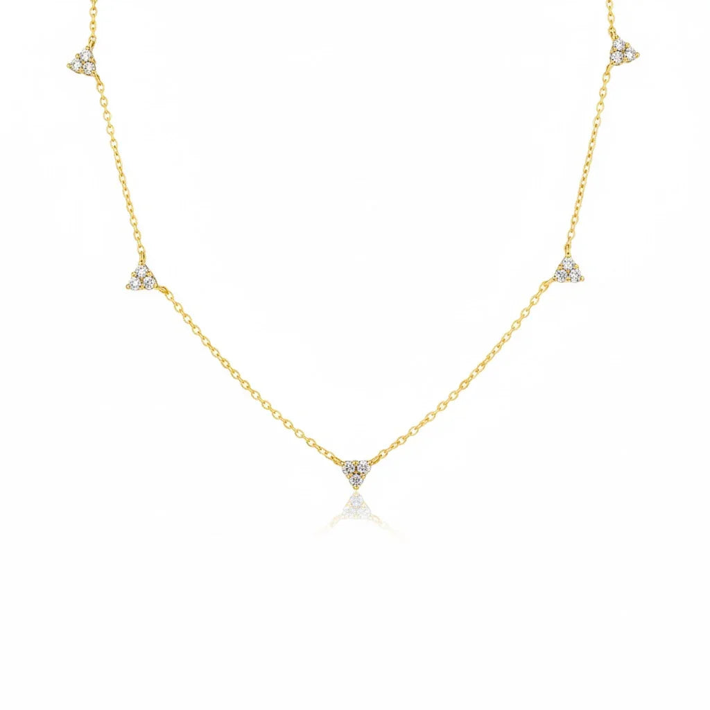 Luxe 5 Diamond Necklace