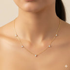Luxe 5 Diamond Necklace