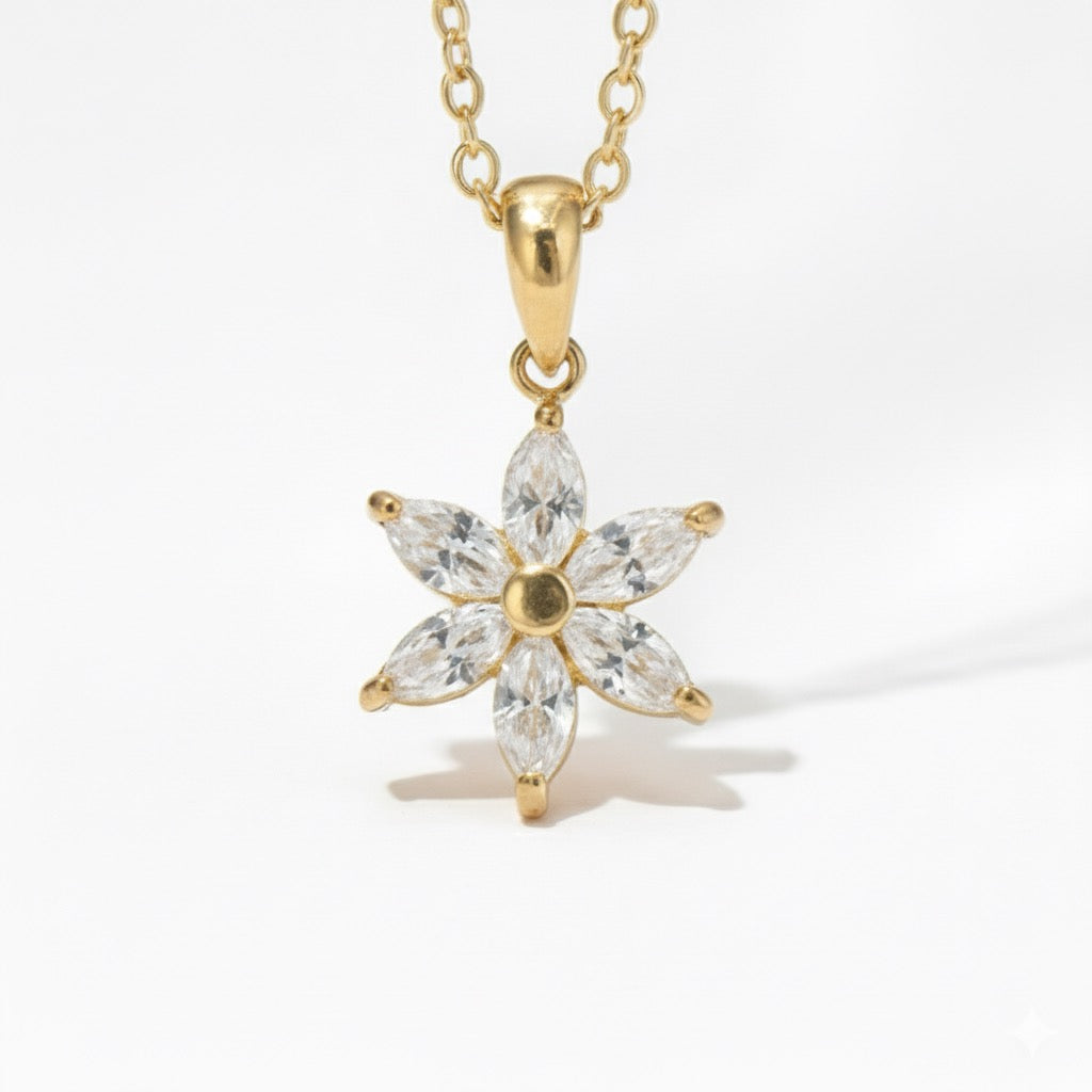 Elegant Simple Flower Pendant