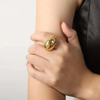 Glamorous Diamond Encrusted Ring - Diatoms