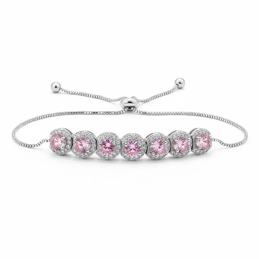 Round Crystal Diamond Women Bracelet