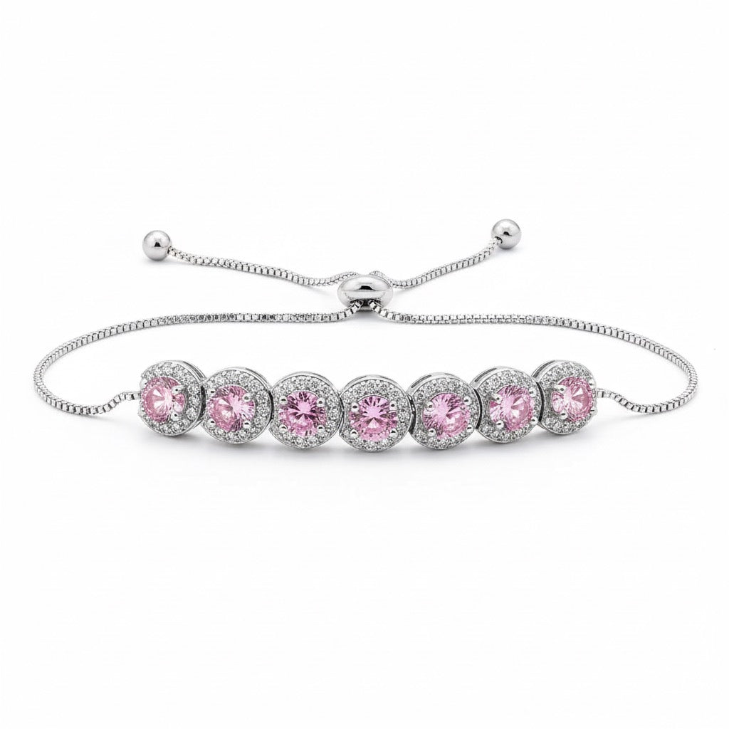 Round Crystal Diamond Women Bracelet