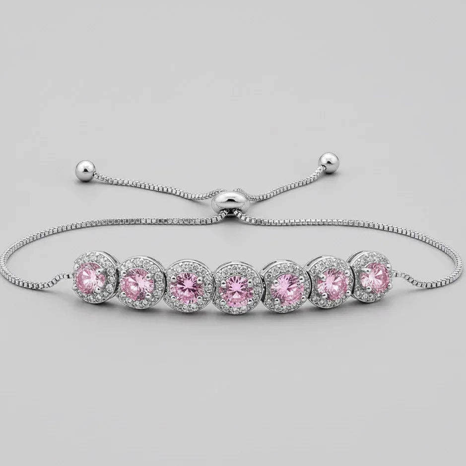 Round Crystal Diamond Women Bracelet