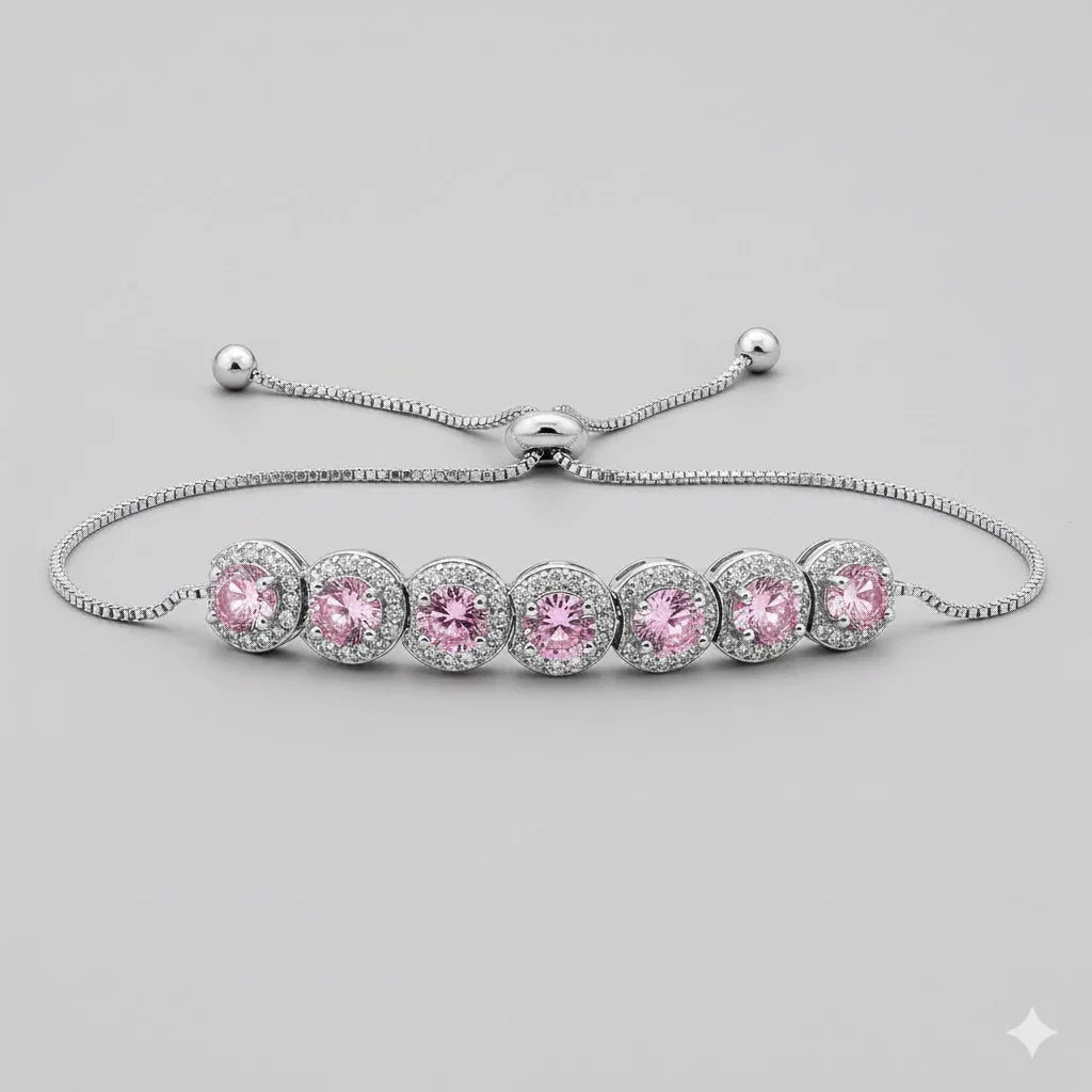 Round Crystal Diamond Women Bracelet