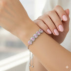 Round Crystal Diamond Women Bracelet