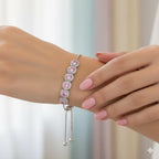 Round Crystal Diamond Women Bracelet