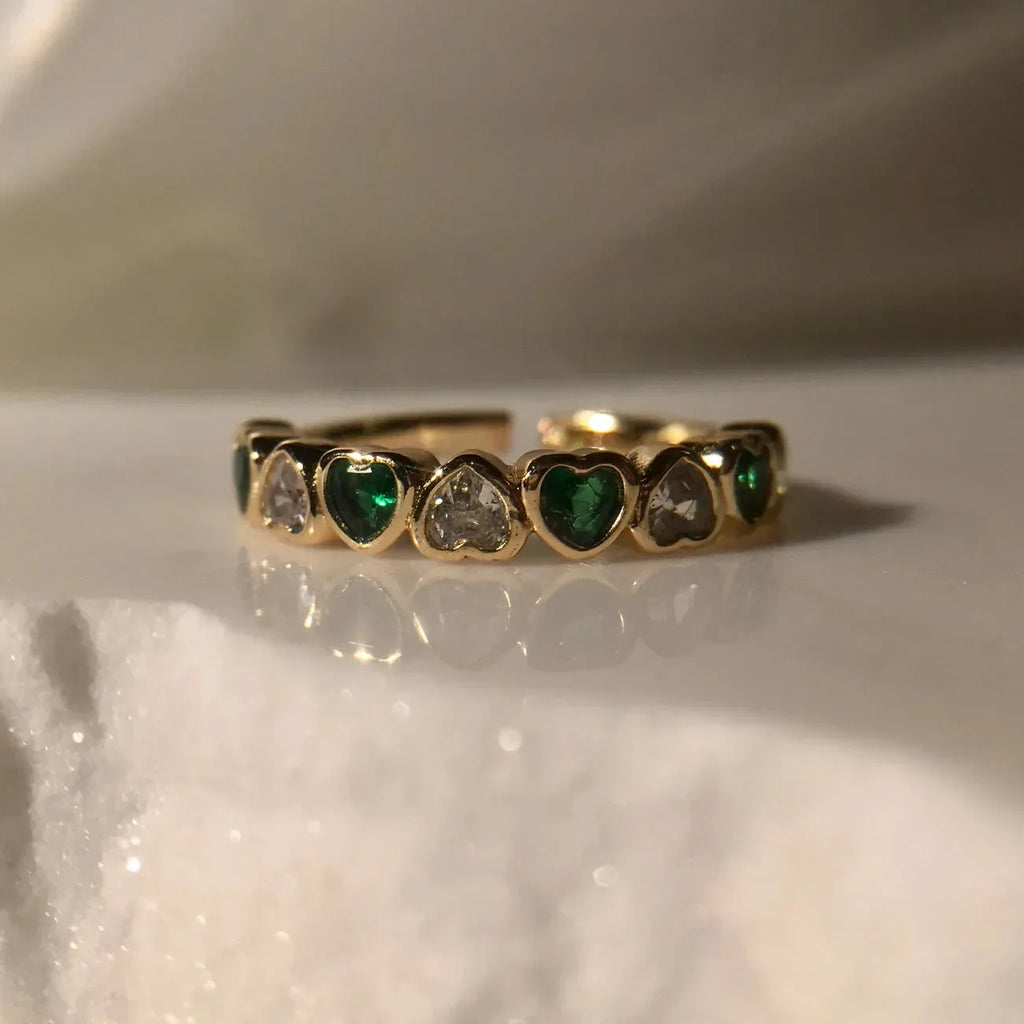 Victorian Elegance Open Ring - Diatoms