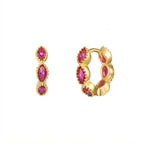 Pink Pop Hoop Earrings