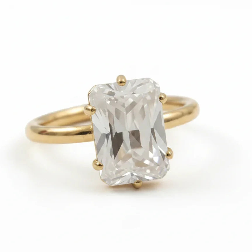 Luminous Rectangular Solitaire
Ring