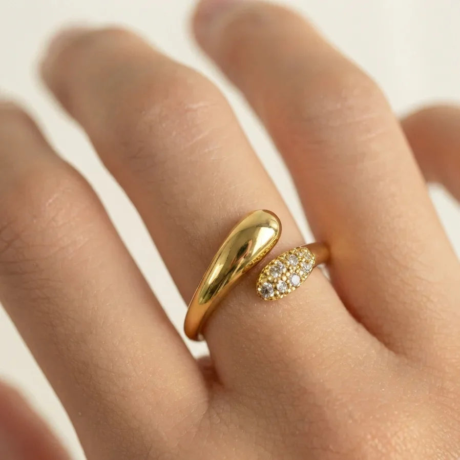 Luxe Gilded Adjustable Ring