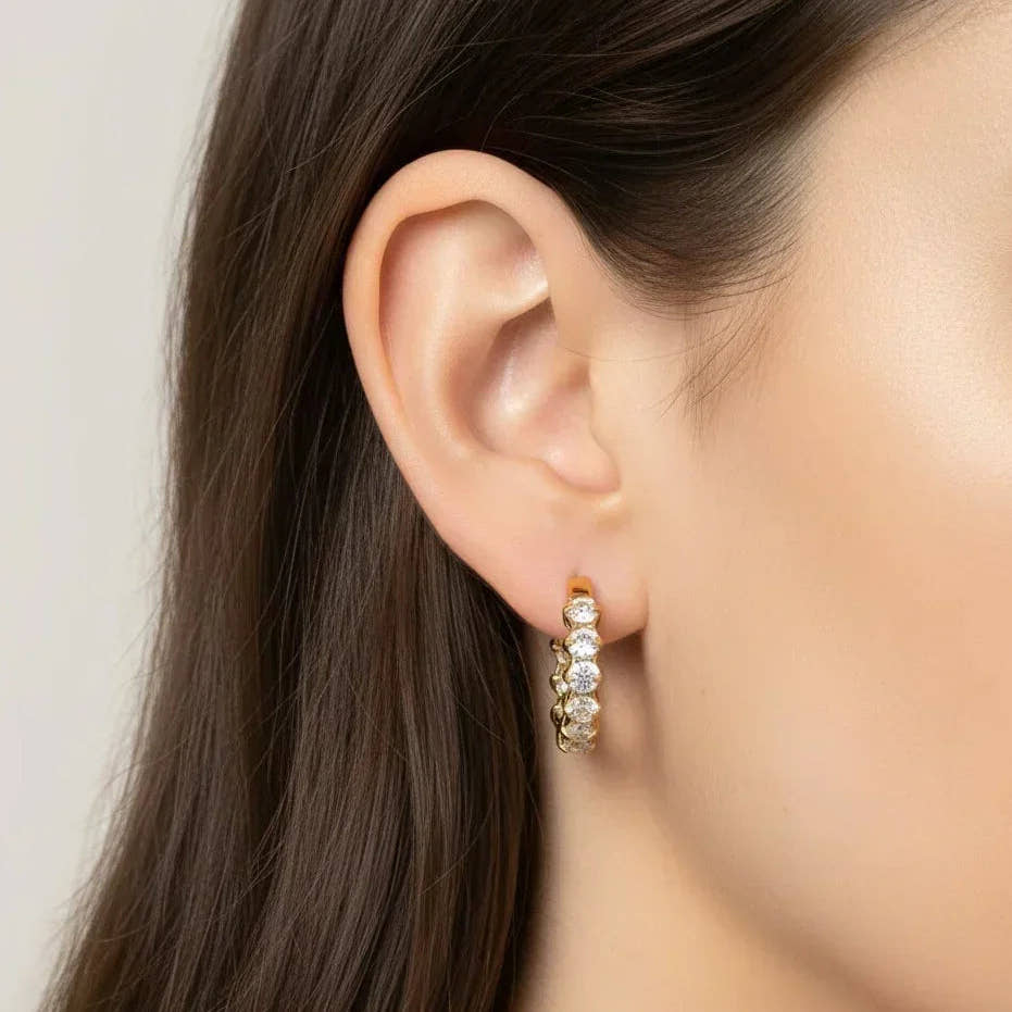 Luxe Diamond Colorful Earrings