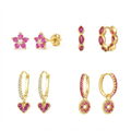Pink Affair Earrings Set