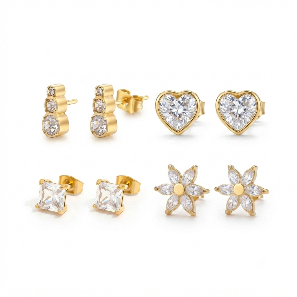 Blooming Spark Earrings Set