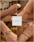 Raksha-Sankalp 4 Rakhi Set