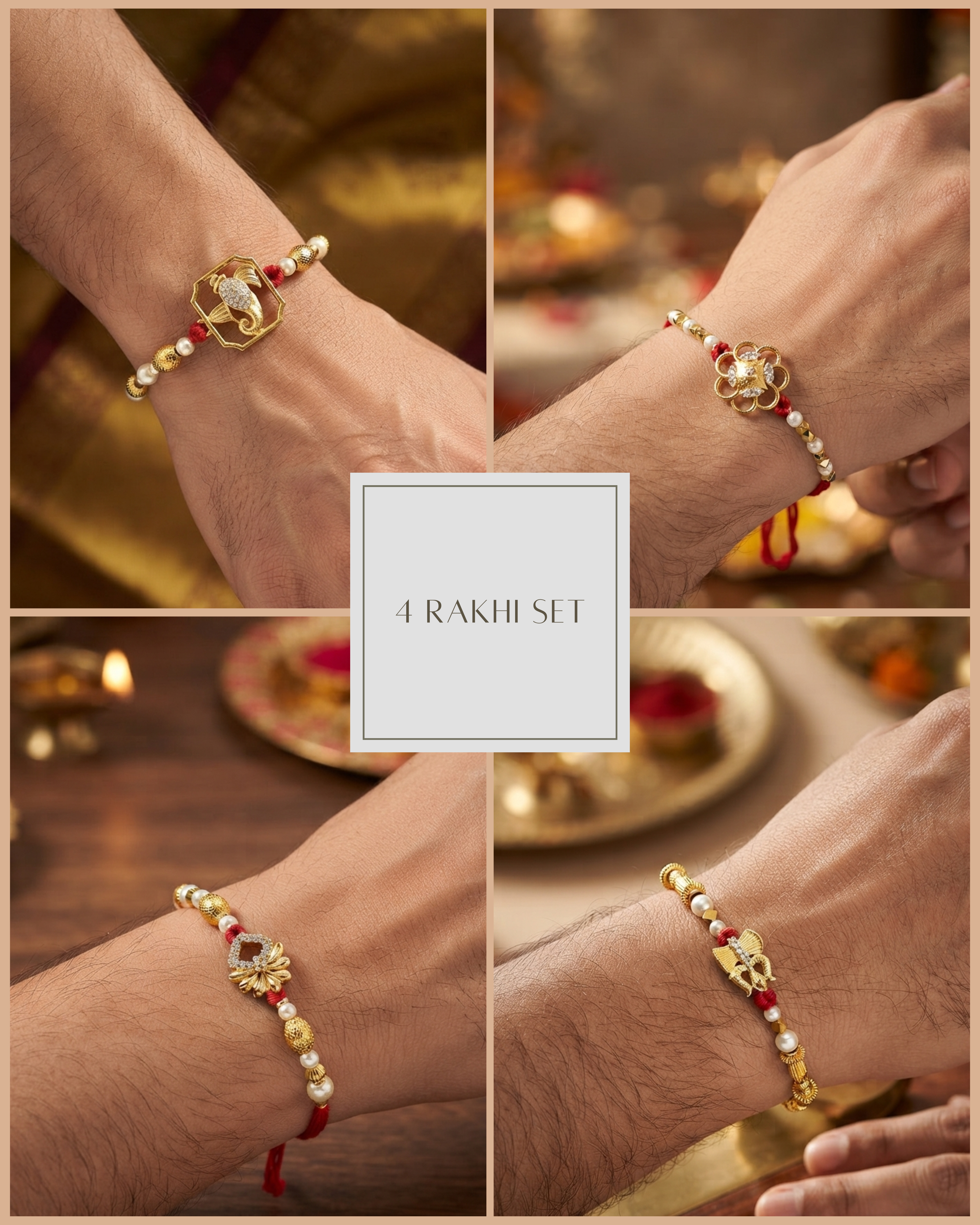 Suraksha Dor 4 Rakhi Set