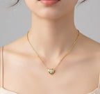 Diatoms Heart Shape Necklace
