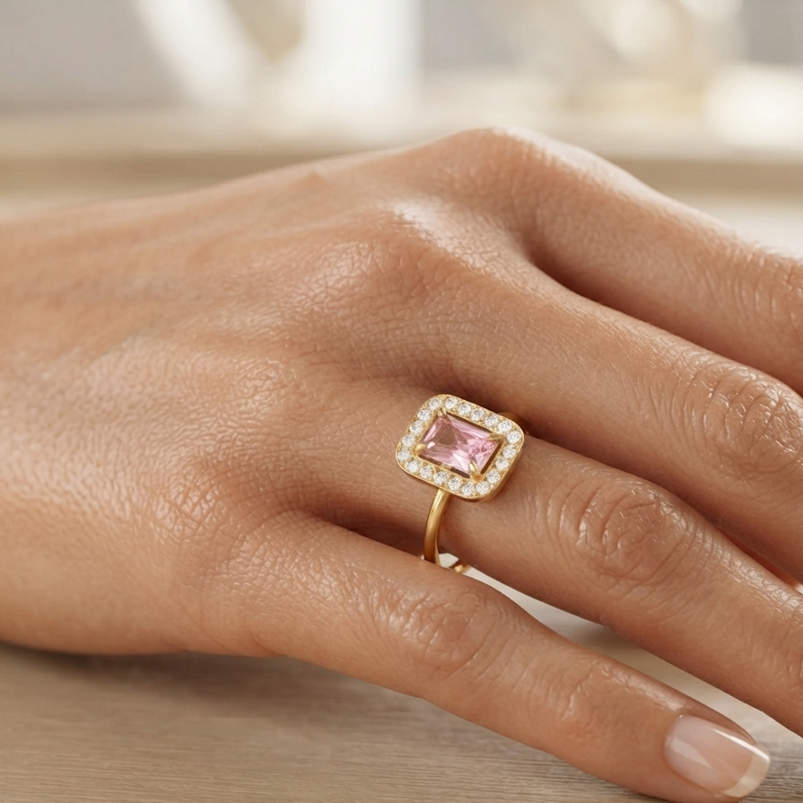 Kensington Pink Sapphire Ring