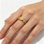 Sunburst Coin Ring